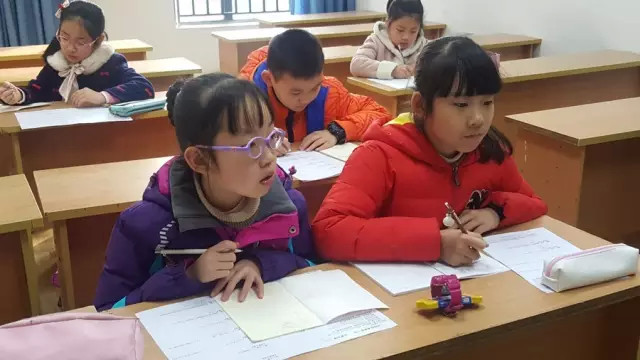 看看这一张张认真专注的表情，小学部的孩子们也力争上游呢！